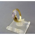 Zlatý dámsky prsteň s malými zirkónmi VP54290
