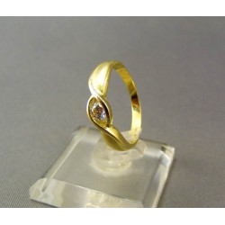 Zlatý prsteň dámsky so zirskónom VP56340