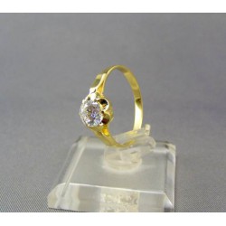 Zlatý dámsky prsteň so zirkónom VP57245