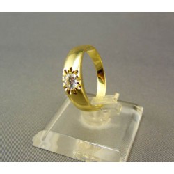 Zlatý prsteň s kamienkom v korunke VP56315