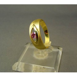 Zlatý dámsky prsteň farebný zirkón DP54365