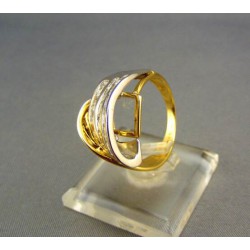 Zlatý prsteň dámsky s kamienkami VP56670