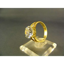 Zlatý prsteň dámsky so zirkónom žlté zlato VP55510Z