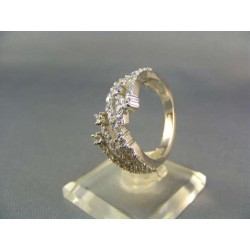 Zlatý dámsky prsteň zaujímavy biele zlato VP57690B