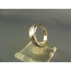 Zlatý prsteň dámsky elegantný biele zlato VP50337B
