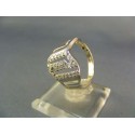 Zlatý prsteň dámsky netradičný biele zlato VP58346B