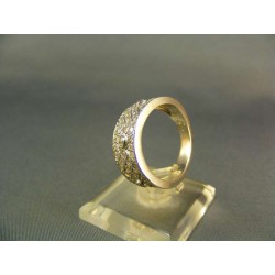 Zlatý prsteň dámsky biele zlato VP57727B