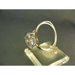 Zlatý prsteň so zirkónom biele zlato VP62533B