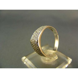 Zlatý prsteň elegantný dámsky biele zlato VP57269B