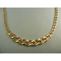 Zlatý náhrdelník zo žltého a bieleho zlata VR451809