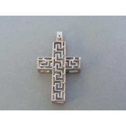 Prívesok ch. oceľ tvar kríž vzorovaný VIKO858