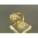 Zlatý prsteň dámsky elegantný viacfarebné zlato DP54326V