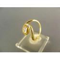 Zlatý dámsky prsteň v tvare slimačika žlté zlato DP52387Z