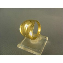 Zlatý prsteň elegantný tvar žlté zlato DP61319Z