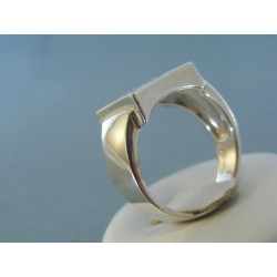 Strieborný prsteň pekný tvar DPS651080