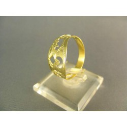 Zlatý prsteň jemne zdobený žlté zlato DP61206Z