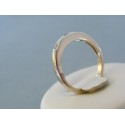 Strieborný prsteň jednoduchý tvar kamienky DPS55276