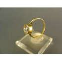 Zlatý prsteň jemný dámsky žlté zlato DP52225Z