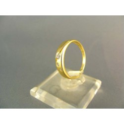 Zlatý dámsky prsteň jemný žlté zlato VP51179Z