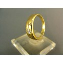 Zlatý prsteň s jemným zárezom žlté zlato VP50252Z