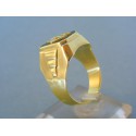 Zlatý pánsky prsteň žlté zlato inicialky podľa vlastného výberu VP65915Z
