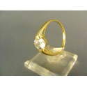 Zlatý dámsky prsteň s kamienkom žlté zlato PD61308Z