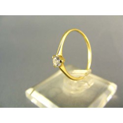 Zlatý dámsky prsteň jemný žlté zlato DP52086Z