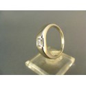 Zlatý prsteň so zirkónom biele zlato DP62498B