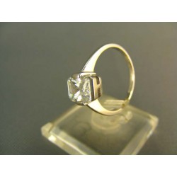 Zlatý dámsky prsteň očarujúci biele zlato DP54295B