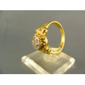 Zlatý prsteň so zirkónom žlté zlato VP57485Z