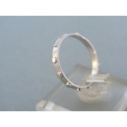 Zlatý prsteň ruženec biele zlato DP58176B