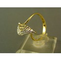 Zlatý dámsky prsteň s moderným vzorom žlté zlato DP60221Z