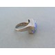 Strieborný prsteň dámsky modré krištáliky swarovského VPS51513