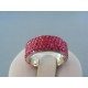 Strieborný prsteň dámsky krištáliky ružové VPS51659