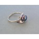 Strieborný prsteň dámsky krásna perla DPS58326