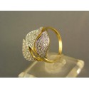 Zlatý dámsky prsteň s krásnymi listami žlté zlato VP55402Z4