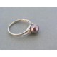 Strieborný prsteň dámsky moderný tvar krásna perla VPS54215