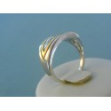 Zlatý prsteň dámsky s diamantom žlté biele zlato VP57739V 585/1000 7,39g