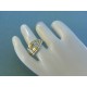 Zlatý prsteň dámsky s diamantom žlté biele zlato VP57739V