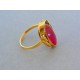 Zlatý prsteň s farebným zirkónom žlté zlato VP63386Z