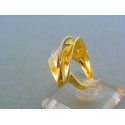 Zlatý dámsky prsteň dvojfarebné zlato DP56650V