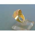 Zlatý dámsky prsteň žlté biele červené zlato kamienky VP56466V
