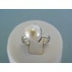 Strieborný prsteň dámsky osadená perla VPS53321