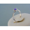 Strieborný dámsky prsteň fialový zirkón VPS53176
