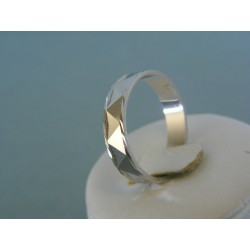 Strieborný prsteň jemný vzor obrúčka VDPS59289
