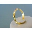 Zlatý prsteň ruženec žlté červené zlato kameň rubín DP65403V