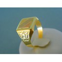 Zlatý pánsky prsteň žlté biele červené zlato VP67431V