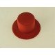 Ozdobná krabička červená čierna klobúk na promocie D340