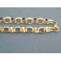 Zlatá dámska retiazka náhrdelnik žlté biele zlato DR501275V