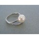 Strieborný dámsky prsteň perla VPS56385 925/1000 3.85g